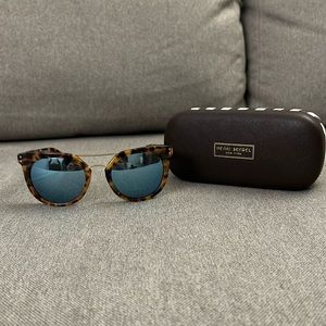 Preowned Henri Bendel tortoise sunglasses with dark grey blue lens